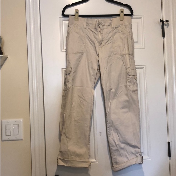 gloria vanderbilt khaki unltd cargo pants